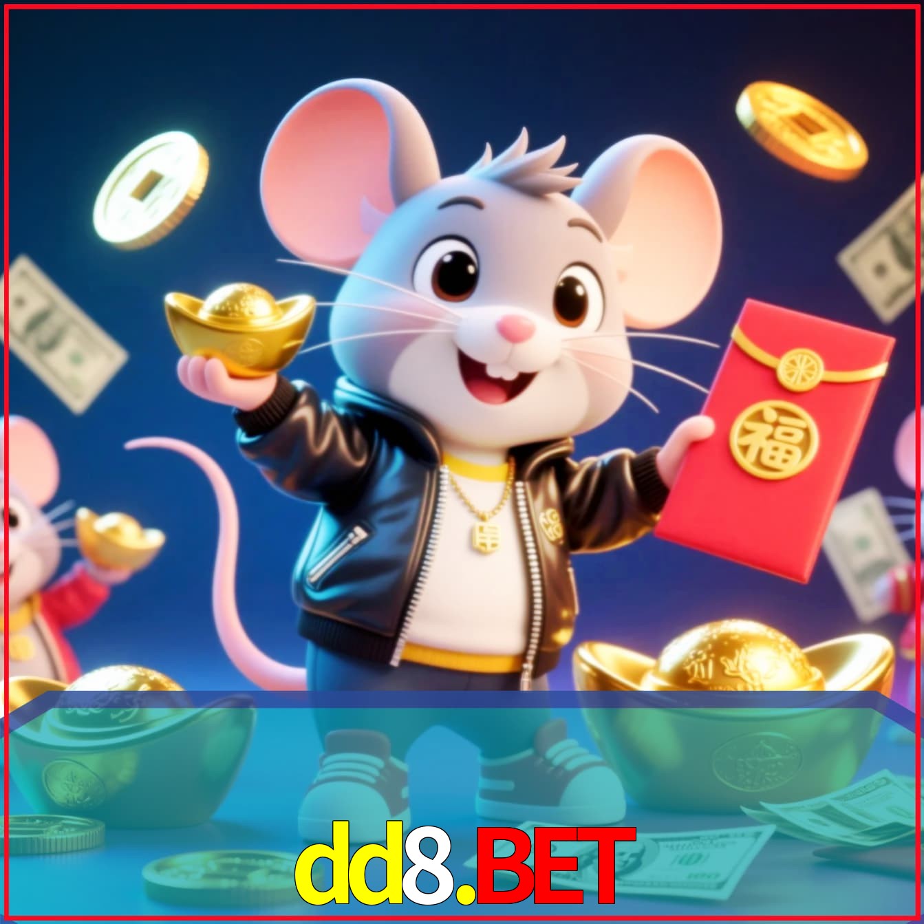 Slot machine 3D icon with number 7 and 1